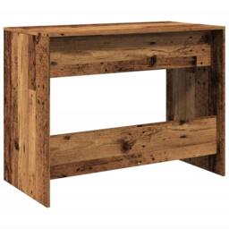 Berkfield Home Desk Old Wood 101x50x76.5 cm Engineered Wood in Brown - thumbnail 7