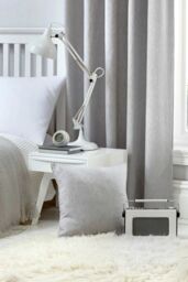 Fusion 'Sorbonne' Luxury Plain Dyed Filled Cushion 100% Cotton in Silver - Size: 43 cm x 43 cm - thumbnail 3