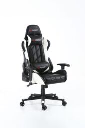 GTForce Pro GT Reclining Sports Racing Office Desk Faux Leather Gaming Chair in White