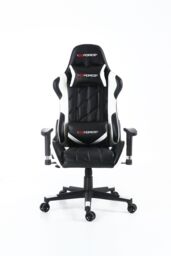 GTForce Pro GT Reclining Sports Racing Office Desk Faux Leather Gaming Chair in White - thumbnail 2