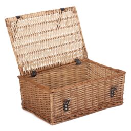 Red Hamper Wicker Large Packaging Hamper in Brown