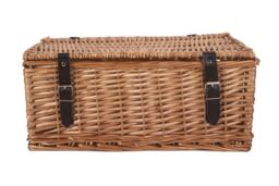 Red Hamper Wicker Large Packaging Hamper in Brown - thumbnail 3