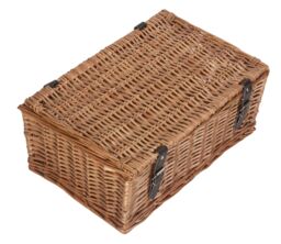 Red Hamper Wicker Large Packaging Hamper in Brown - thumbnail 4