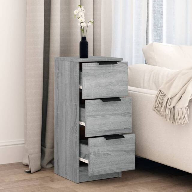 Berkfield Home Sideboard Grey Sonoma 30x30x70 cm Engineered Wood - Size: 30 x 30 x 70 cm - image 1