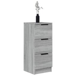 Berkfield Home Sideboard Grey Sonoma 30x30x70 cm Engineered Wood - Size: 30 x 30 x 70 cm - thumbnail 4