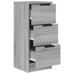 Berkfield Home Sideboard Grey Sonoma 30x30x70 cm Engineered Wood - Size: 30 x 30 x 70 cm - thumbnail 7