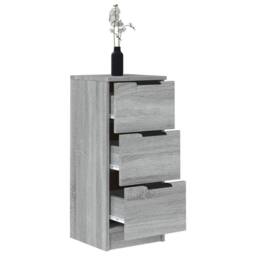 Berkfield Home Sideboard Grey Sonoma 30x30x70 cm Engineered Wood - Size: 30 x 30 x 70 cm - thumbnail 5