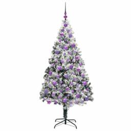 Berkfield Home Artificial Christmas Tree with 300 LEDs with Stand Green 180 cm - thumbnail 3
