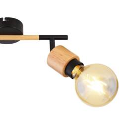 Netlighting Jorna Twin Ceiling Spotlight Matt Black 2x E27 - thumbnail 5