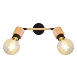 Netlighting Jorna Twin Ceiling Spotlight Matt Black 2x E27 - thumbnail 4