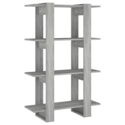Berkfield Home Classic Book Cabinet/Room Divider Grey Sonoma 80x30x123.5 cm - thumbnail 3