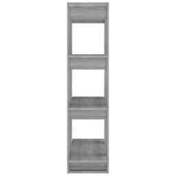 Berkfield Home Classic Book Cabinet/Room Divider Grey Sonoma 80x30x123.5 cm - thumbnail 6