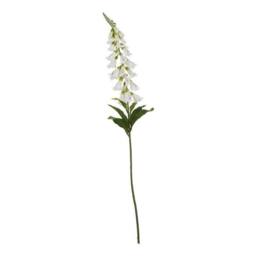Lemon Pavilion Furniture and Decor The Natural Garden Collection Foxglove Single Stem Flower, Height 11cm in White