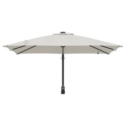 Berkfield Home Garden Parasol Sand 248, 5 x 247, 5 x 119 cm Fabric in Brown - thumbnail 4