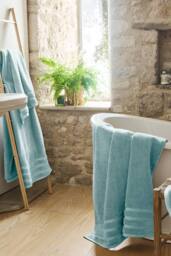 CHRISTY 'Antalya' Turkish Cotton Premium Loose Towels in Pale Blue - thumbnail 2