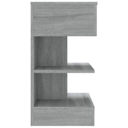 Berkfield Home Bedside Cabinet Grey Sonoma 40x35x65 cm Engineered Wood - Size: 40 x 35 x 65 cm - thumbnail 4