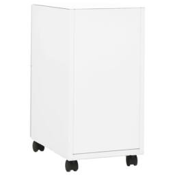 Berkfield Home Mobile File Cabinet White 30x45x59 cm Steel - Size: 30 x 45 x 59 cm - thumbnail 4