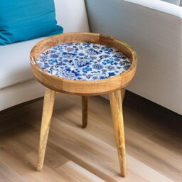 Hartsmede Handmade Side Table with Detachable Legs Florence in Beige - thumbnail 3