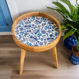 Hartsmede Handmade Side Table with Detachable Legs Florence in Beige - thumbnail 2