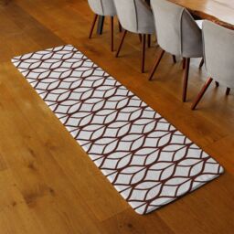 Benjamin Tate Design Tiled Geometrics Runner Rug in Natural - Size: 67 cm x 230 cm - thumbnail 2