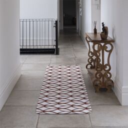 Benjamin Tate Design Tiled Geometrics Runner Rug in Natural - Size: 67 cm x 230 cm - thumbnail 3