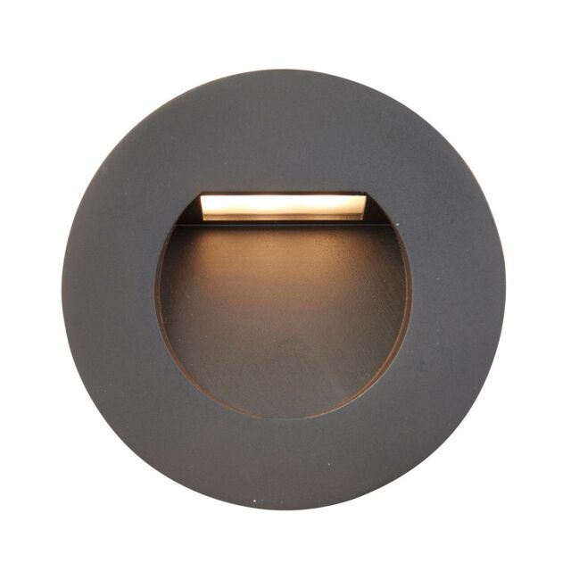 Netlighting Albus CCT Outdoor Recessed Wall Lamp Black IP65