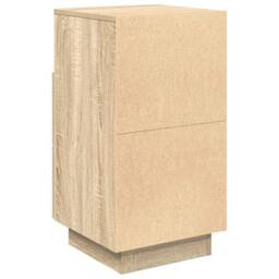 Berkfield Home Bedside Cabinets 2 pcs with 2 Drawers Sonoma Oak 36x36x68 cm in Light Brown - Size: 36 x 36 x 68 cm - thumbnail 8