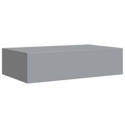 Berkfield Home Elegant Wall-mounted Drawer Shelves 2 pcs Grey 40x23.5x10cm MDF - Size: 40x23.5x10 cm - thumbnail 6