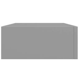 Berkfield Home Elegant Wall-mounted Drawer Shelves 2 pcs Grey 40x23.5x10cm MDF - Size: 40x23.5x10 cm - thumbnail 8