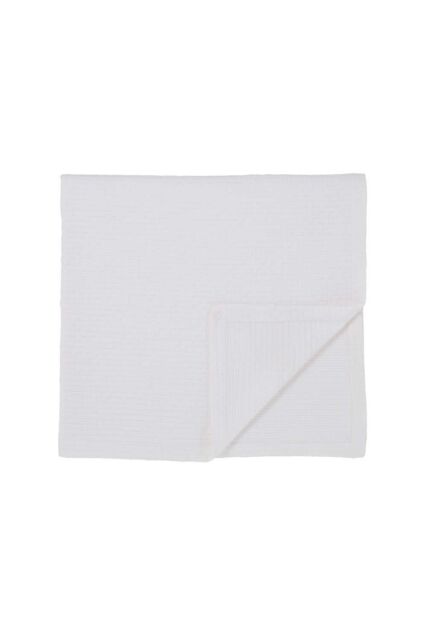Murmur 'Hush' Cotton Throw 150X225Cm in White - Size: 150X225 cm - image 1