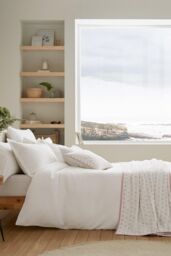 Murmur 'Hush' Cotton Throw 150X225Cm in White - Size: 150X225 cm - thumbnail 3