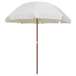 Berkfield Home Parasol with Steel Pole 240 cm Sand in Beige - thumbnail 2