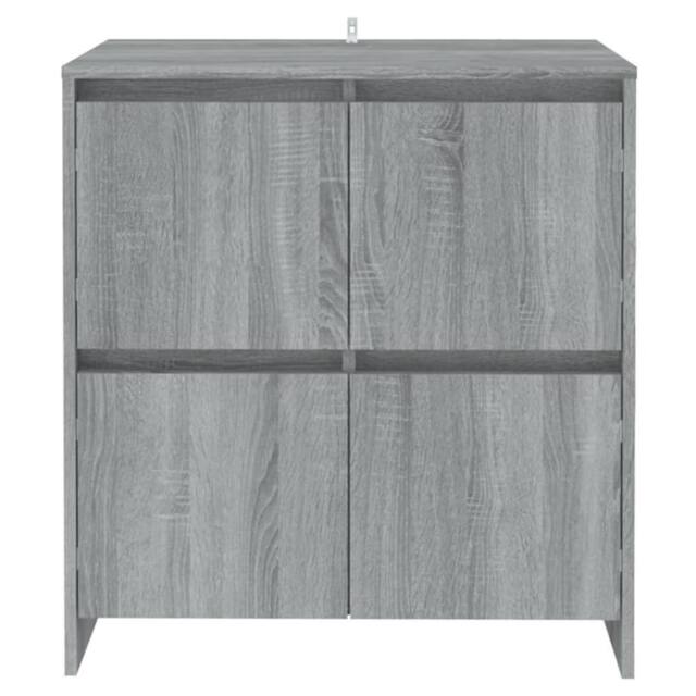 Berkfield Home Sideboards 2 pcs Grey Sonoma 70x41x75 cm Engineered Wood - Size: 70 x 41 x 75 cm - image 1