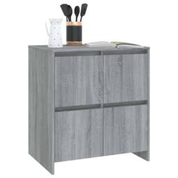 Berkfield Home Sideboards 2 pcs Grey Sonoma 70x41x75 cm Engineered Wood - Size: 70 x 41 x 75 cm - thumbnail 7