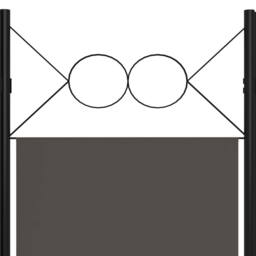 Berkfield Home Practical 6-Panel Room Divider Anthracite 240x180 cm in Charcoal - thumbnail 5