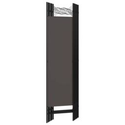 Berkfield Home Practical 6-Panel Room Divider Anthracite 240x180 cm in Charcoal - thumbnail 4