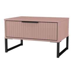 Ready Assembled 2 U Menai 1 Drawer Wide Side Table (Ready Assembled) in Dusty Pink - thumbnail 4