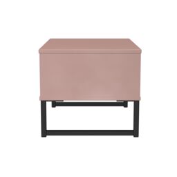 Ready Assembled 2 U Menai 1 Drawer Wide Side Table (Ready Assembled) in Dusty Pink - thumbnail 3