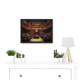 Artery8 Banksy Devolved Parliament Chimps Apes Graffiti Painting Artwork Framed Wall Art Print A4 in Black - thumbnail 2