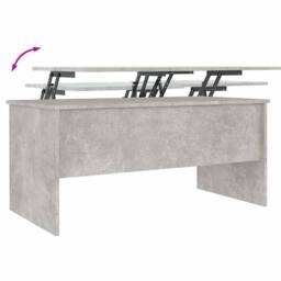 Berkfield Home Modern Coffee Table Concrete Grey 102x50.5x46.5 cm Engineered Wood - thumbnail 8