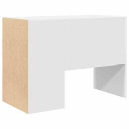 Berkfield Home Writing Desk White Engineered wood Medium Storage Writing Desk - thumbnail 7