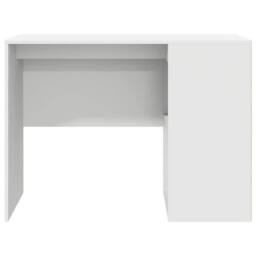 Berkfield Home Writing Desk White Engineered wood Medium Storage Writing Desk - thumbnail 5