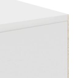 Berkfield Home Writing Desk White Engineered wood Medium Storage Writing Desk - thumbnail 8