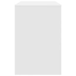Berkfield Home Writing Desk White Engineered wood Medium Storage Writing Desk - thumbnail 6