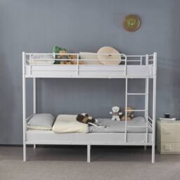 EONLION White Space-Saving Metal Single Bunk Bed