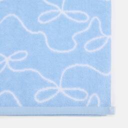 OHS Bows 100% Premium Cotton Bath Towel Hotel Quality Soft Absorbent in Blue - thumbnail 4