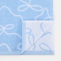 OHS Bows 100% Premium Cotton Bath Towel Hotel Quality Soft Absorbent in Blue - thumbnail 3