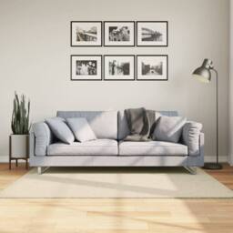 Berkfield Home Rug HUARTE Short Pile Soft & Washable Cream 120x170 cm - Size: Medium - thumbnail 2