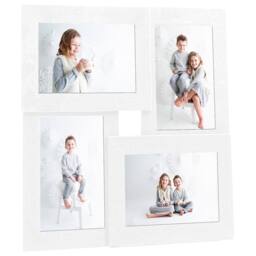 Berkfield Home Collage Photo Frame for 4x(10x15 cm) Picture White MDF - Size: 10x15 cm - thumbnail 2