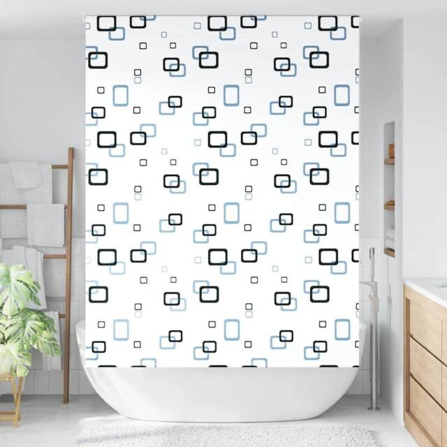 Berkfield Home Shower Roller Blind 150x240 cm Fabric Width 146 cm in White - image 1